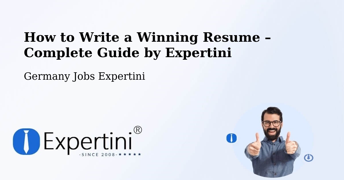 Resume Writing Guide for Job Seekers – Asselfingen - Asselfingen, Germany Jobs Expertini