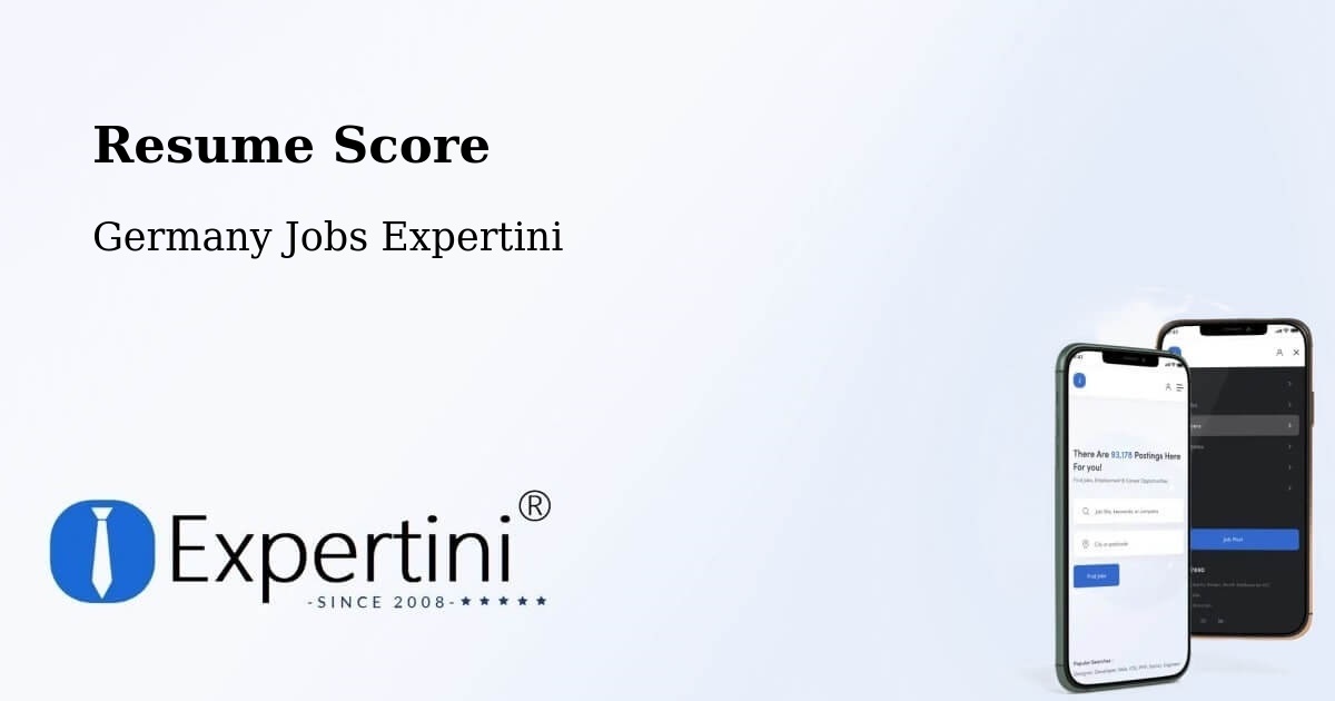 Resume Score & Job Description Match Tool – Asselfingen - Germany Jobs Expertini